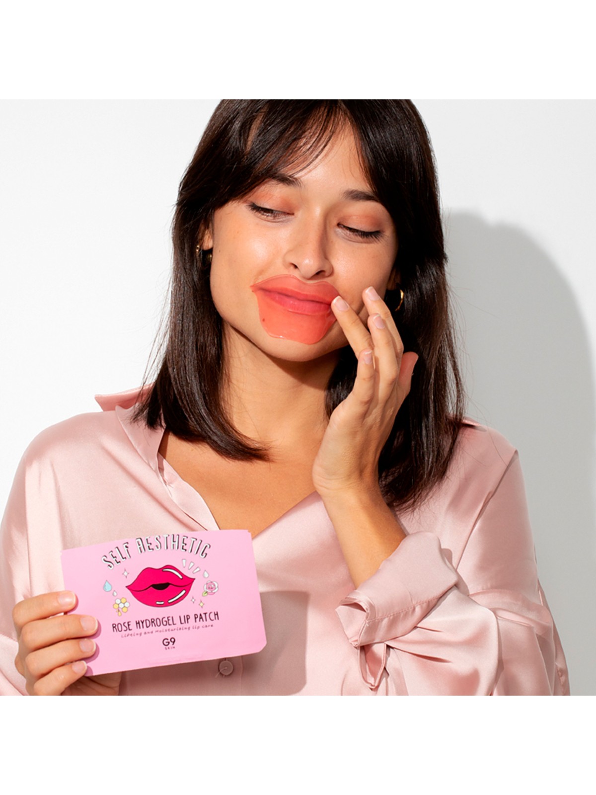 Self Aesthetic Rose Hydrogel Lip Patch - G9SKIN | MiiN