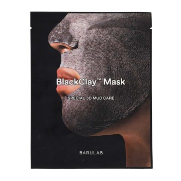 Purifying black clay sheet mask to remove blackheads - Barulab | MiiN Cosmetics