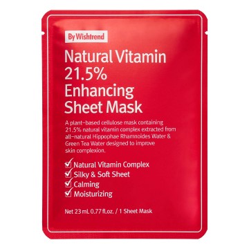 Natural Vitamin 21.5% Mask · By Wishtrend | MiiN Cosmetics