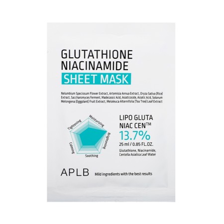 Glutathione Niacinamide Sheet Mask · APLB | MiiN Cosmetics