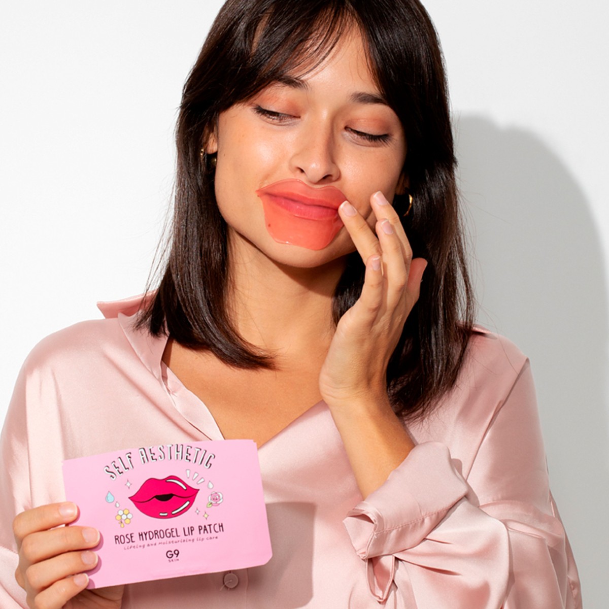 Self Aesthetic Rose Hydrogel Lip Patch - G9SKIN | MiiN